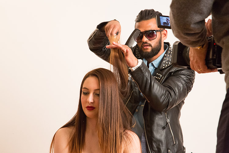 Making of der Kollektion Mai 2014 von by Naddy's hair Friseur Neuss